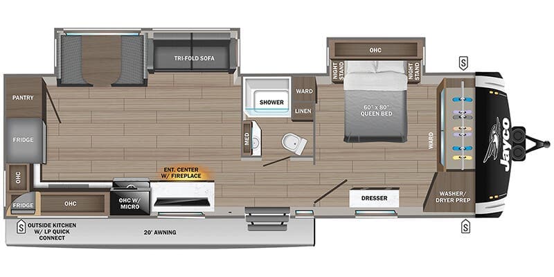2026 JAYCO Jay Feather 30RKB floorplan