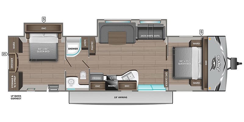 2026 Jayco Jay Flight SLX 380DQS floorplan