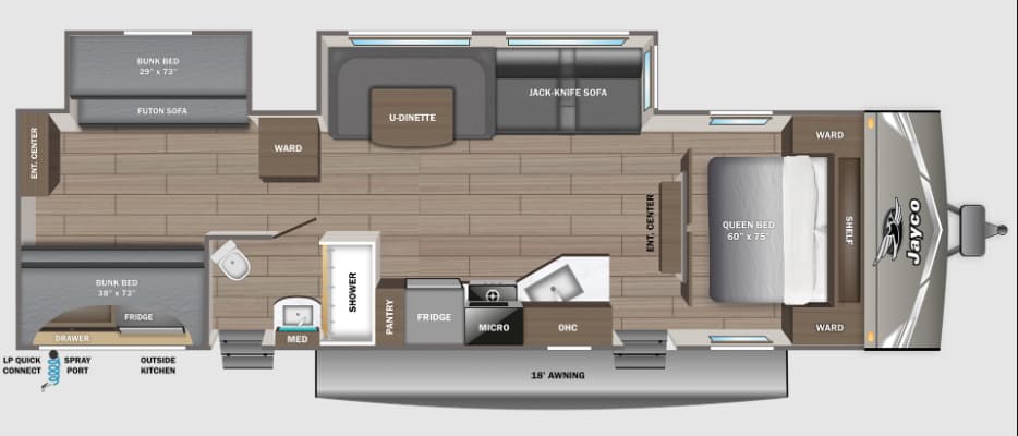 2027 JAYCO Jay Flight 321BDS floorplan