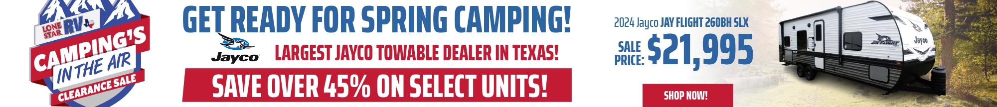 Camping's In The Air Sale at Lone Star RV