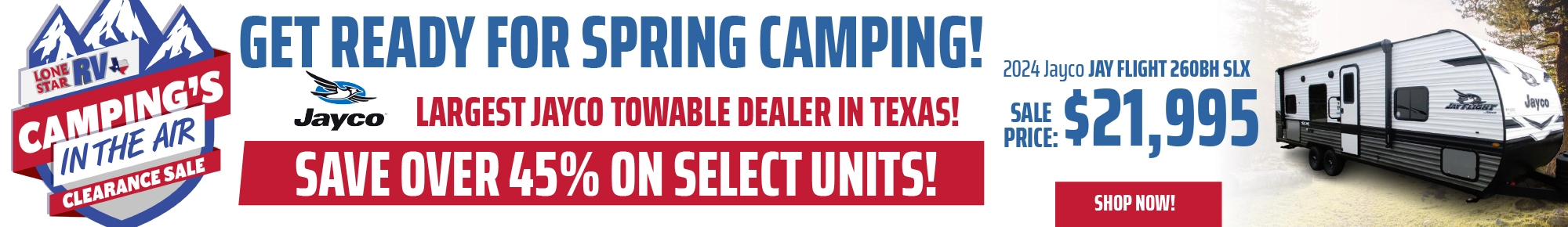 Lone Star RV's Camping's In The Air Clearance Sale