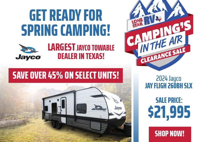 Get Ready for Spring Camping! Save Over 45% On Select Units!